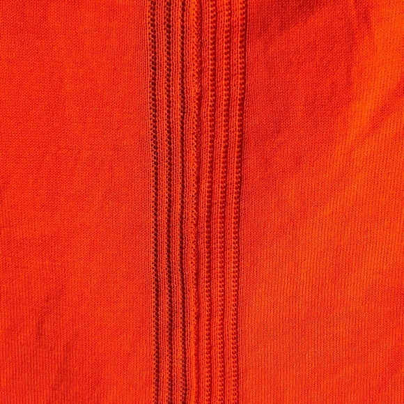 Christopher Fischer 3/4 Sleeve Dolman Cotton Cardigan Orange - Picture 8 of 8